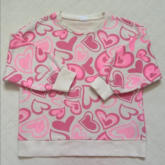 Zara | Cream Pink Hearts Top and Shorts Set | 10 - Picture 7 of 13